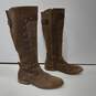 Women's Brown Leather Western Boots Size 8 image number 4