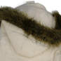 Womens White Mock Neck Detachable Hood Full-Zip Puffer Vest Size M image number 4