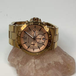 Designer Michael Kors MK-5314 Gold-Tone Strap Chronograph Analog Wristwatch