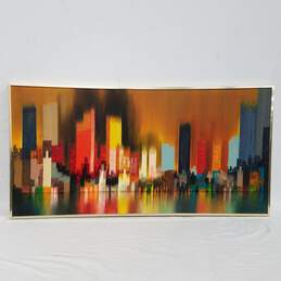 James Sherman - Oil on Canvas - Cityscape 8 Artwork -Framed, Sighed  Painting