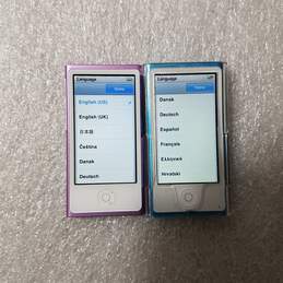 Lot of Two Apple iPod nano 7th Gen/2.5 Multitouch Model A1446