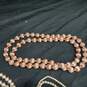 5 pc Pink Toned Costume Pearls Bundle image number 2