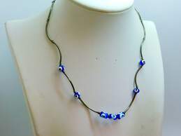 Boho 925 Sterling Silver Amethyst Agate & Pearl Necklaces & Multi Strand Bracelet alternative image