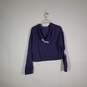 Womens Drawstring Long Sleeve Cropped Pullover Hoodie Size Small image number 2