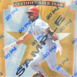1997 Juan Gonzalez Pinnacle Certified Team Gold Sample Texas Rangers alternative image