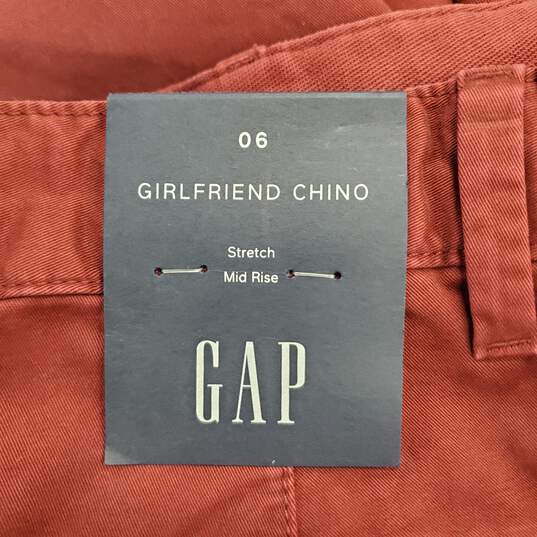 Gap Women Red Pants Sz 6 NWT image number 6