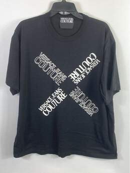 Versace Jeans Men Black Logo T Shirt XXL