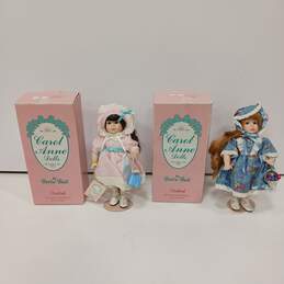Pair of Carol Anne Porcelain Dolls in Original Boxes