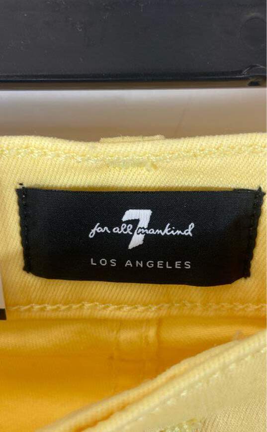 7 for all mankind Yellow Pants - Size X Small NWT image number 3