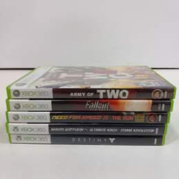 Bundle of 5 Assorted Microsoft Xbox 360 Video Games In Cases