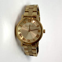Designer Michael Kors Gold-Tone MK-3560 Stainless Steel Analog Wristwatch