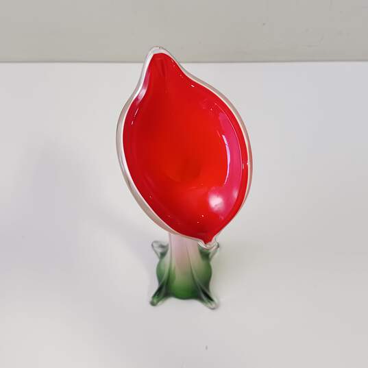 Red/Pink/Green Calla Lilly Bud Vase image number 3