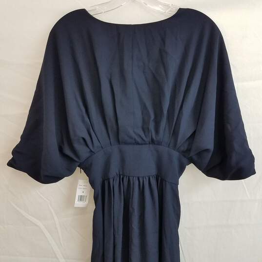 Navy blue empire waist long occasion dress 6 image number 3