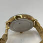 Designer Michael Kors Gold-Tone Bridgette Round Dial Analog Wristwatch image number 2