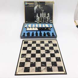 Vintage ES Lowe Renaissance Chessmen With Board 831