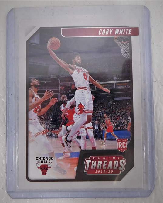 2019-20 Coby White Panini Threads Rookie Chicago Bulls image number 1
