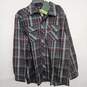 Multicolor Plaid Long Sleeve Button Up Flannel Shirt image number 1