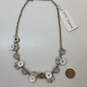 NWT Designer Betsey Johnson Pink Crystal Stone Flower Statement Necklace image number 3