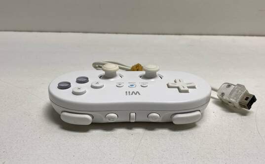Set Of 2 Nintendo Wii Classic Controllers- White image number 6