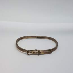 Sterling Silver Belt Buckle Hinge 6 1/2 Inch Bracelet 17.9g