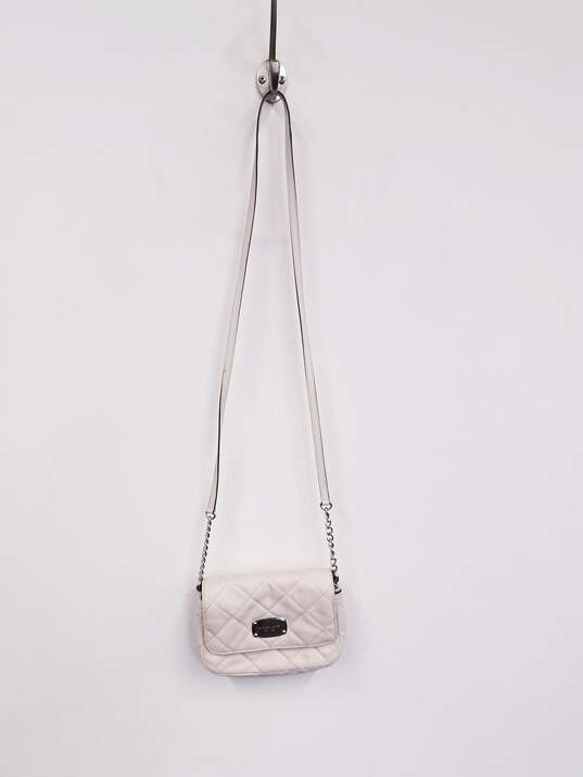 Michael Kors Quilted Mini Crossbody Bag White image number 1