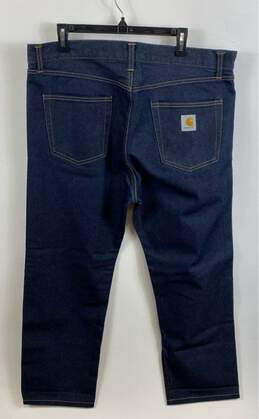 Carhartt Mens Blue Pontiac Cotton 5 Pocket Design Straight Jeans Size 36 x 32 alternative image