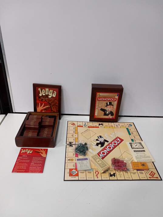 Buy the Parker Brothers Vintage Collection Jenga & Monopoly Board
