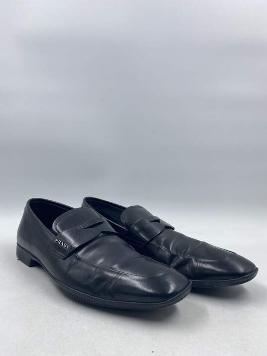 Prada Black Loafer Dress Shoe Men 7 image number 3