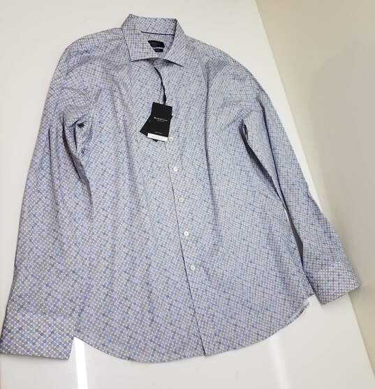 Bugatchi Comfort Neck Collared Button Down Shirt image number 1