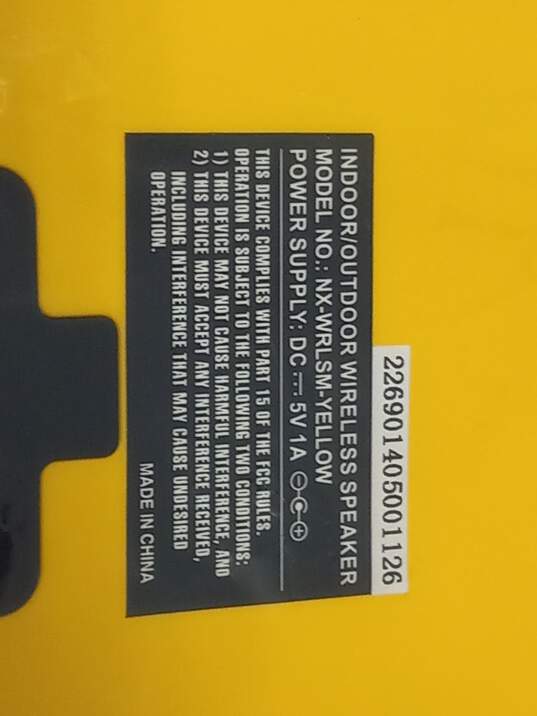 Box Of 5 NXG Technology Bluetooth Portable Wireless Yellow Speakers NIB image number 3