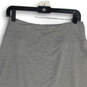 Womens Gray Flat Front Elastic Waist Pull On Straight & Pencil Skirt Size S image number 4