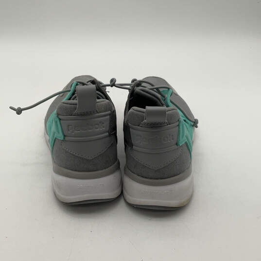 Womens Furylite Asymmetrical V70804 Gray Green Lace-Up Sneaker Shoes Size 9 image number 2