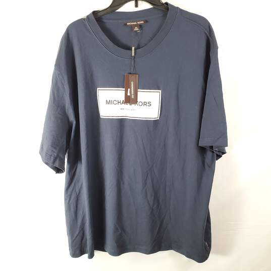 Michael Kors Men Navy Blue T Shirt XXL NWT image number 4