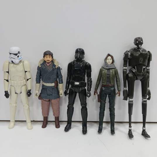 Hasbro Star Wars Large Action Figures Assorted 5pc Lot image number 1