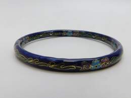 Vintage Chinese Cloisonné Enamel Bangle Bracelets 104.1g alternative image