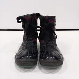 Women's Sorel Tivoli Plaid Duck Waterproof Rain Boots Sz 7.5 alternative image