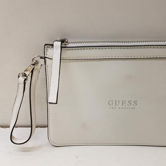 Guess Los Angeles White Wristlet Pouch image number 2