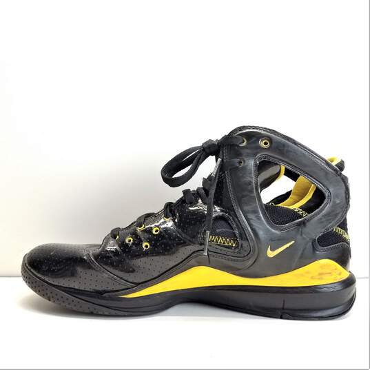 Nike Huarache '08 BBall Sneaker Men's Sz 13 Black Patent image number 3