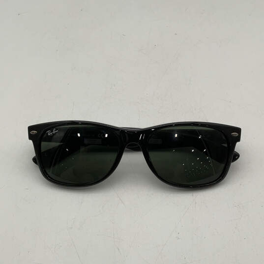 Womens Wayfarer RB-2132 Black Full-Rim Frame Square Sunglasses With Case image number 2
