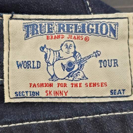 True Religion Women Blue Skinny Jeans Sz 32 NWT image number 3