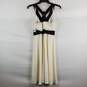 Eliza J Women Black & White Sleeveless Maxi Dress Sz 4P NWT image number 4