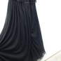 New Women Davids Bridal Size 22 All Black Straight Gown image number 3