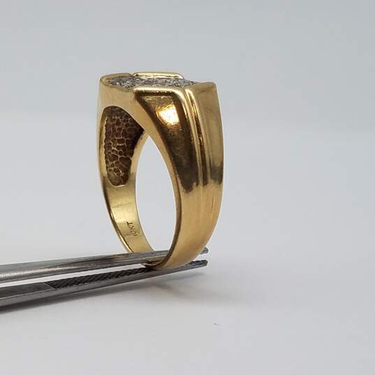 10k Gold Diamond Sz 8 3/4 Ring 6.7g image number 6