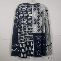 Mens Dallas Cowboys Crew Neck Long Sleeve Pullover Football T-Shirt Size XL alternative image