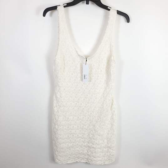 Steve Madden Women Ivory Knitted Dress L NWT image number 1