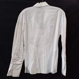 BCBG Maxazria Women's White Long Collar Puff Sleeve Shirt Size S NWT alternative image