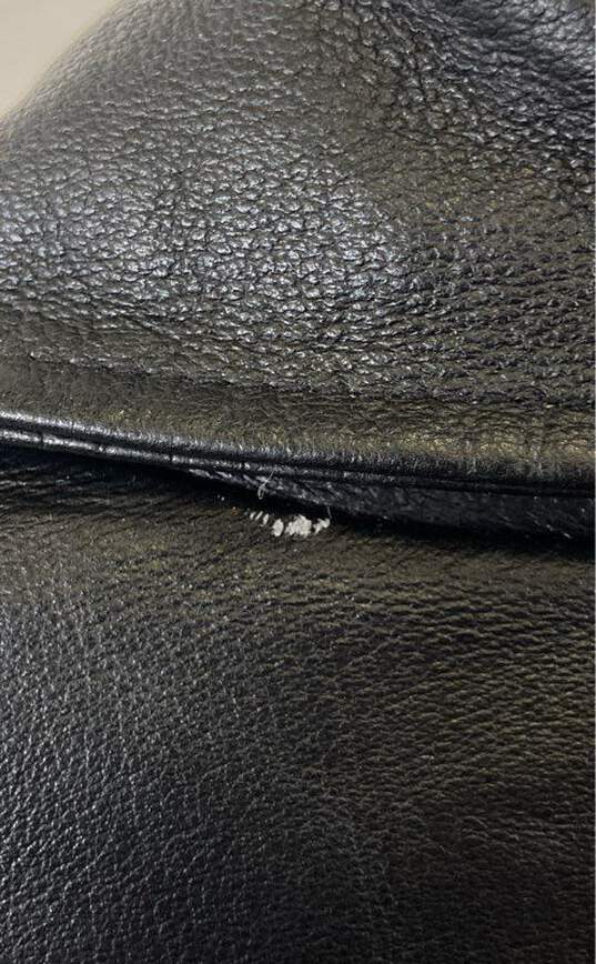 Oscar Piel Women Black Leather Jacket M image number 5