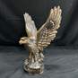 Gold Tone Cast Metal Tabletop Eagle Statuette image number 1