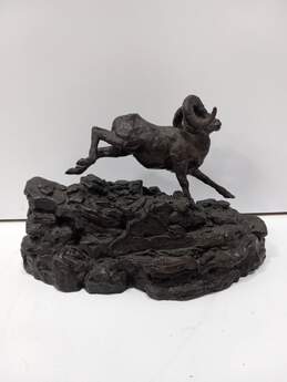T.Swanton Bateman Ram on the Run Bronze Sculpture
