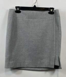 White House Black Market Gray Skirt - Size 4